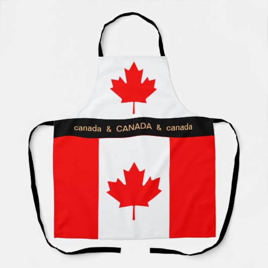 Tablier Cuisine Chefs cuisine Canada et Drapeau canadien (Recto)