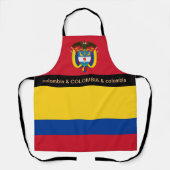 Tablier Cuisine Colombie & cuisine colombienne Drapeau Che (Recto)