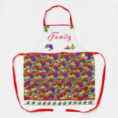 Tablier Cuisine colorée à thème de fruits (Recto)