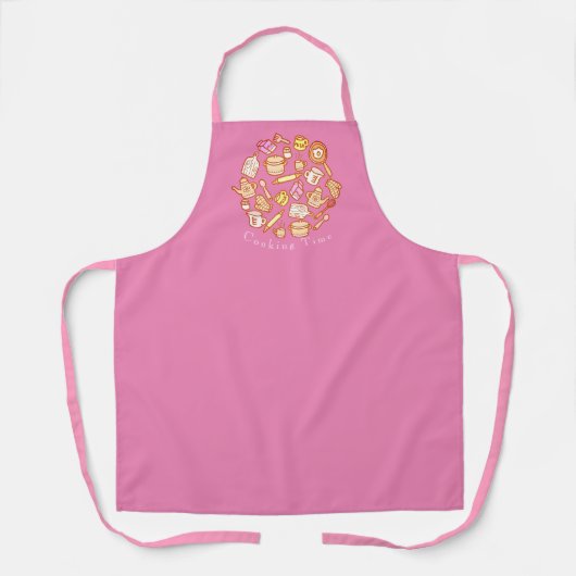 Tablier Cuisine Cuisine Rose (Recto)