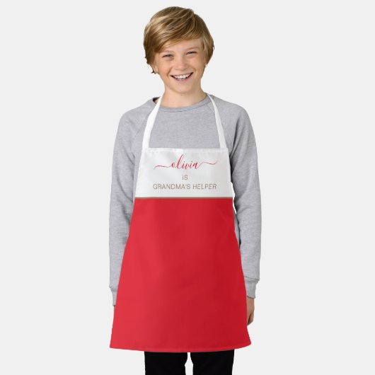 Tablier Cuisine d'aide de grand-mère (Porté)