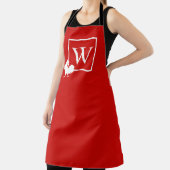Tablier Cuisine de campagne au poulet à monogramme initial (Insitu)