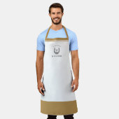 Tablier Cuisine de campagne française personnalisée tablie (Porté)