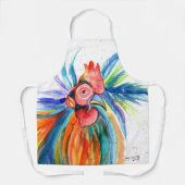 Tablier Cuisine de coq de Kauai fou (Recto)