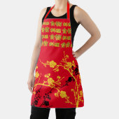 Tablier Cuisine de cuisine de kanji en fleurs de cerisier (Insitu)