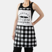 Tablier Cuisine de grand-mère en buffle noir et blanc (Insitu)