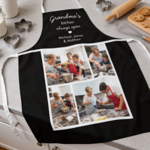 Tablier Cuisine de grand-mère toujours ouverte Noir 4 Phot