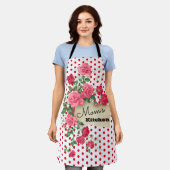 Tablier Cuisine de maman Rose personnalisé Apron (Porté)