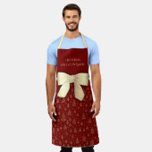 Tablier cuisine de Noël (Porté)