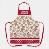 Tablier Cuisine de Noël biscuits cuite Apron de l'équipage (Recto)