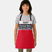 Tablier Cuisine de Noël personnalisée Cuisine rouge (Insitu)