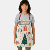 Tablier Cuisine de Noël personnalisée Festive pour enfants (Insitu)