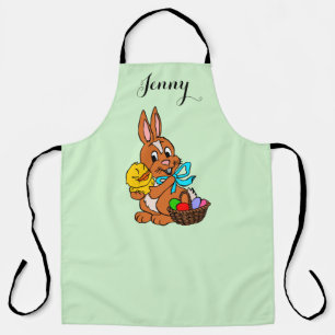 Tablier Cuisine de Pâques et lapin mignon Apron