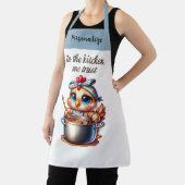 Tablier Cuisine de poulet mignonne sur le devis de cuisine (Insitu)