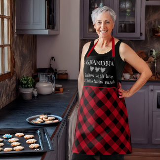Tablier Cuisine de style Chaleur de Noël personnalisée