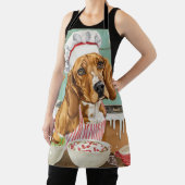 Tablier Cuisine de vacances Coonhound : Festive Noël (Insitu)