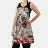 Tablier Cuisine de vacances Setter anglais : Festive Chris (Insitu)