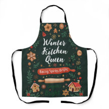 Cuisine d'hiver Queen Holiday Baking Apron