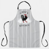 Tablier Cuisine du chef tablette rayée (Recto)