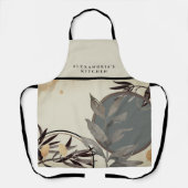 Tablier Cuisine du chef Terre Artistic Aquarelle feuille (Recto)