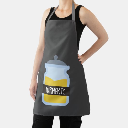 Tablier Cuisine épices Tumérique coloré funky (Insitu)