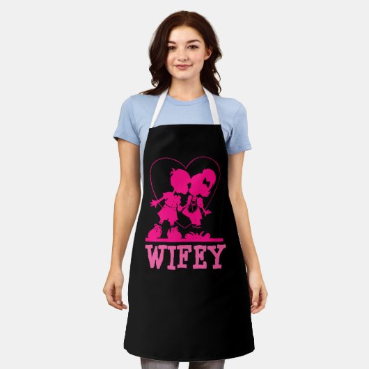 Tablier CUISINE ÉPOUSE APRON WIFEY CUTE Apron (Porté)
