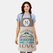 Tablier Cuisine est assaisonnée avec Amour Monogram Cadeau (Porté)