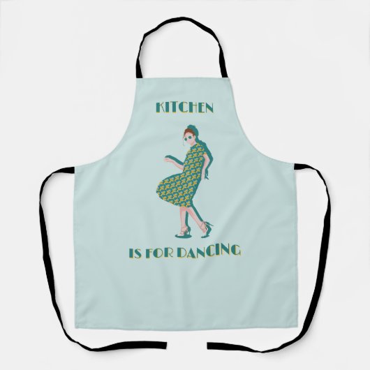 Tablier Cuisine est pour Dancing Green Apron (Recto)