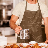 Tablier Cuisine et Cuisines Chef Brown Fun Baker