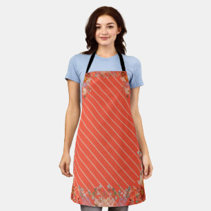 Tablier Cuisine florale rustique élégante