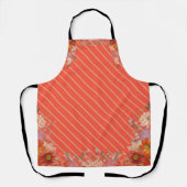 Tablier Cuisine florale rustique élégante (Recto)