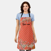 Tablier Cuisine florale rustique élégante (Porté)
