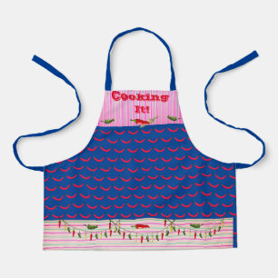Tablier Cuisine Fun Hot Peppers Apron