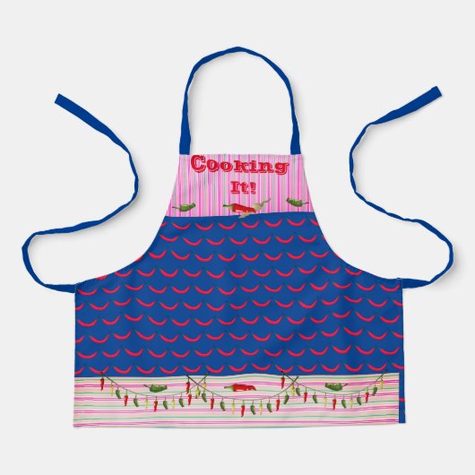 Tablier Cuisine Fun Hot Peppers Apron (Recto)