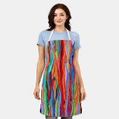 Tablier Cuisine Hawaiian Rainbow Eucalyptus BBQ Apron (Porté)
