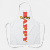 Tablier Cuisine Heureuse Chef Blanc (Recto)