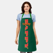 Tablier Cuisine Heureuse Verte (Porté)