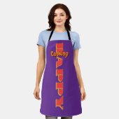 Tablier Cuisine Heureuse Violette (Porté)