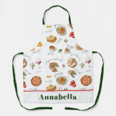 Tablier Cuisine italienne amusante pour les amateurs de cu (Recto)