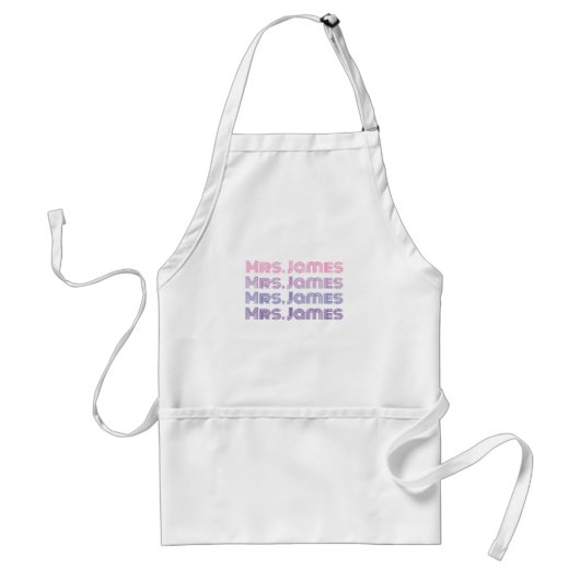 Tablier cuisine mariage personnalisable (Devant)