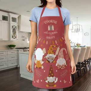 Tablier Cuisine mignonne avec mes Gnomies Custom