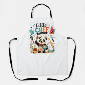 Tablier Cuisine Mignonne Impression Panda Chef Dessin Anim (Recto)