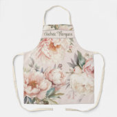 Tablier Cuisine moderne pour femmes cuisson aquarelle Flor (Recto)