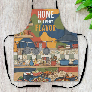 Tablier Cuisine Mondiale dans Chaque Saveur de la Maison