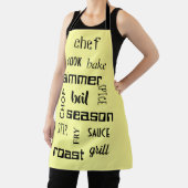 Tablier Cuisine Mots Apron jaune (Insitu)