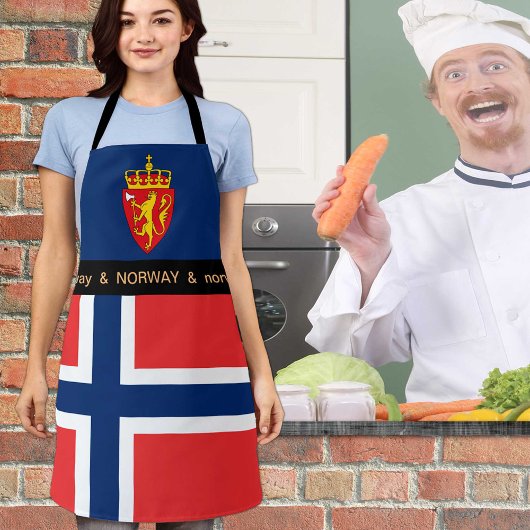 Tablier Cuisine Norvège & Norvège Drapeau Cuisine Chefs