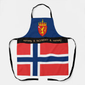 Tablier Cuisine Norvège & Norvège Drapeau Cuisine Chefs (Recto)