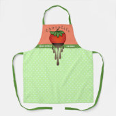 Tablier Cuisine personnalisée à base de fraise chocolat (Recto)