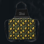 Tablier Cuisine personnalisée Motif Avocado<br><div class="desc">Répétez l'option de nom personnalisé avocat motif. Ajoutez votre propre nom pour un tablier unique.</div>