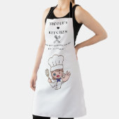 Tablier | Cuisine personnalisée Nom et dessin du c (Insitu)